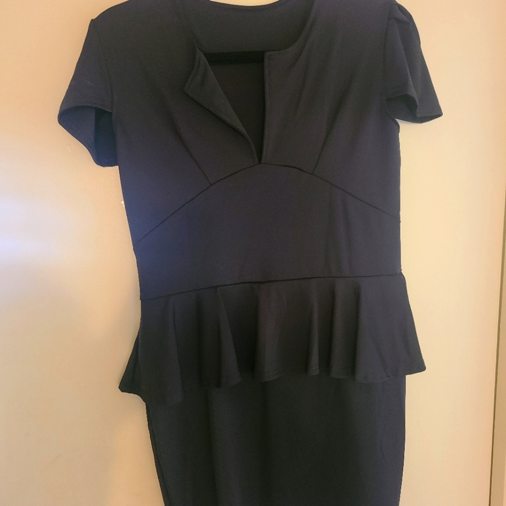Black Peplum dress